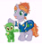 Size: 2371x2530 | Tagged: safe, artist:runicrhyme, imported from derpibooru, dragon, pony, unicorn, dragonified, liz ard, liz the dragon, liz the lizard, magic school bus, ms. frizzle, ponified, simple background, species swap, vector, waving at you, white background