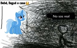 Size: 720x448 | Tagged: safe, imported from derpibooru, trixie, oc, meme, spanish, translated in the description