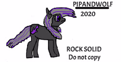 Size: 1249x640 | Tagged: safe, artist:pipandwolf, imported from derpibooru, oc, oc:rock solid, earth pony, pony, 1000 hours in ms paint, 2020, earth pony oc, original character do not steal, simple background, white background