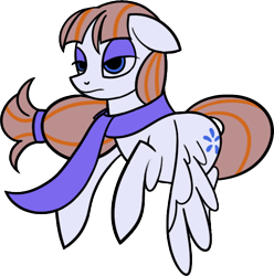 Size: 566x571 | Tagged: safe, artist:108fiona8fay, imported from derpibooru, oc, oc only, pegasus, pony, clothes, scarf, simple background, solo, transparent background