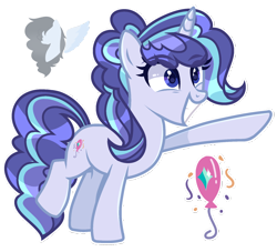 Size: 1598x1448 | Tagged: safe, artist:skyfallfrost, imported from derpibooru, oc, oc only, oc:balloon pop, pony, unicorn, female, mare, simple background, solo, transparent background