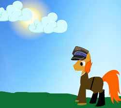 Size: 1017x907 | Tagged: safe, artist:clevercloud2022pl, imported from derpibooru, oc, oc only, earth pony, clothes, male, officer, poland, uniform