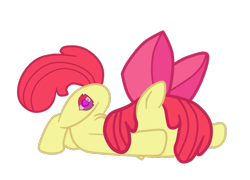 Size: 949x684 | Tagged: safe, artist:gmaplay, imported from derpibooru, apple bloom, earth pony, pony, apple bloom's bow, ass up, bloom butt, bow, butt, flank, hair bow, hip, simple background, solo, transparent background