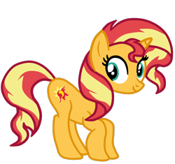 Size: 1562x1470 | Tagged: safe, artist:gmaplay, imported from derpibooru, sunset shimmer, pony, unicorn, ass up, butt, female, flank, hip, mare, simple background, solo, transparent background