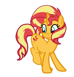 Size: 1020x1069 | Tagged: safe, artist:gmaplay, imported from derpibooru, sunset shimmer, pony, unicorn, simple background, solo, transparent background