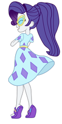 Size: 908x1795 | Tagged: safe, artist:gmaplay, imported from derpibooru, rarity, equestria girls, spring breakdown, clothes, dress, feet, simple background, solo, sunglasses, transparent background