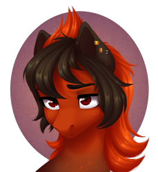 Size: 1467x1601 | Tagged: safe, artist:nika-rain, imported from derpibooru, oc, oc only, earth pony, pony, bust, commission, cute, male, portrait, simple background, solo