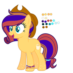 Size: 1000x1000 | Tagged: safe, artist:choisky13, imported from derpibooru, oc, oc:sweet apple tea, earth pony, pony, female, hat, mare, simple background, solo, transparent background