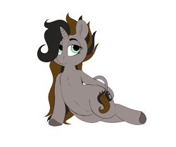 Size: 6000x5000 | Tagged: safe, artist:sunlightgryphon, imported from derpibooru, oc, oc only, oc:emerald whiplash, classical unicorn, pony, unicorn, derpibooru community collaboration, 2021 community collab, belly button, chest fluff, cloven hooves, ear fluff, leonine tail, lidded eyes, looking at you, simple background, solo, transparent background, unshorn fetlocks, wide hips