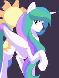 Size: 972x1296 | Tagged: safe, artist:chaosknight, imported from derpibooru, princess celestia, alicorn, pony, digital art, female, solo, solo female