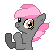 Size: 50x50 | Tagged: safe, artist:amgiwolf, imported from derpibooru, oc, oc only, earth pony, pony, animated, bust, clapping, earth pony oc, female, gif, mare, pixel art, simple background, smiling, solo, transparent background