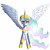 Size: 3300x3296 | Tagged: safe, artist:melanyoprisdraws, artist:melanyschaffer, artist:opal_radiance, imported from derpibooru, princess celestia, alicorn, pony, crown, eye clipping through hair, eyebrows, eyebrows visible through hair, female, frown, high res, hoof shoes, jewelry, looking at you, majestic, mare, png, queen celestia, raised hoof, regalia, serious, serious face, simple background, solo, spread wings, transparent background, wings