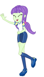 Size: 1075x1848 | Tagged: safe, artist:gmaplay, imported from derpibooru, starlight, starshine, human, equestria girls, equestria girls series, sock it to me, spoiler:eqg series (season 2), clothes, eyes closed, open mouth, shirt, shorts, simple background, sock it to me: rarity, socks, solo, sports, sports shirt, sports shorts, transparent background, vector