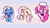 Size: 640x360 | Tagged: safe, artist:juniibugart, imported from derpibooru, fluttershy, pinkie pie, trixie, earth pony, pegasus, pony, unicorn, female, gender headcanon, headcanon, lgbt headcanon, pride, pride flag, sexuality headcanon, trans female, trans trixie, transgender, transgender pride flag, trio