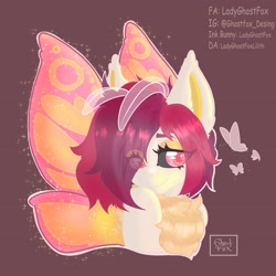 Size: 2952x2952 | Tagged: safe, artist:ghostfox, imported from derpibooru, oc, hybrid, original species, pegasus, pony