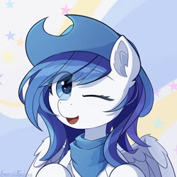 Size: 900x900 | Tagged: safe, artist:emeraldgalaxy, imported from derpibooru, oc, oc only, pegasus, pony, bust, solo