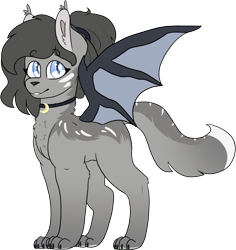 Size: 1430x1513 | Tagged: safe, artist:liefsong, imported from derpibooru, oc, oc:crescent, sphinx, derpibooru community collaboration, 2021 community collab, bat wings, female, mare, simple background, transparent background, wings