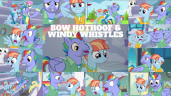 Size: 1954x1099 | Tagged: safe, edit, edited screencap, editor:quoterific, imported from derpibooru, screencap, bow hothoof, goldengrape, ponet, rainbow dash, sir colton vines iii, sweetie belle, windy whistles, pegasus, pony, parental glideance, female, male, mare, shipping, stallion, straight, windyhoof, wing hands, wings