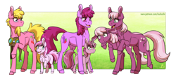 Size: 2400x1089 | Tagged: safe, artist:inuhoshi-to-darkpen, idw, imported from derpibooru, berry punch, berryshine, cheerilee, cherry berry, cherry blossom (idw), piña colada, ruby pinch, earth pony, pony, unicorn, spoiler:comic, spoiler:comic29, aviator goggles, aviator hat, background pony, berrybetes, cheeribetes, cherry blossom (g4), cherrybetes, chest fluff, cute, cutie blossom, cutie mark, ear fluff, female, filly, floppy ears, goggles, hat, headcanon in the description, hoof fluff, horn, mare, open mouth, overly protective parent pony, pinchybetes, piña cutelada, raised hoof, siblings, sisters, twin sisters, twins