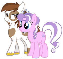 Size: 991x921 | Tagged: safe, artist:dlazerous, artist:equestria-prevails, artist:gmaplay, artist:moongazeponies, artist:ocarina0ftimelord, edit, imported from derpibooru, vector edit, diamond tiara, pipsqueak, earth pony, pony, the last problem, female, male, older, older diamond tiara, older pipsqueak, piptiara, shipping, simple background, stallion, straight, transparent background, vector