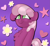 Size: 1747x1623 | Tagged: safe, artist:llametsul, imported from derpibooru, cheerilee, earth pony, pony, bust, cheeribetes, chest fluff, colored pupils, cute, female, flower, heart, looking up, mare, no pupils, simple background, smiling, solo, stars