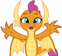 Size: 2500x2273 | Tagged: safe, artist:shelikof launch, derpibooru exclusive, imported from derpibooru, smolder, dragon, bronybait, cute, dragoness, female, hug, looking at you, open arms, open mouth, show accurate, simple background, smiling at you, smolderbetes, solo, this will end in hugs, transparent background, uvula, vector