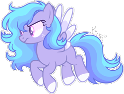Size: 1677x1273 | Tagged: safe, artist:kurosawakuro, imported from derpibooru, oc, oc only, pegasus, pony, base used, female, mare, parents:glimmerdash, simple background, solo, transparent background, two toned wings, wings