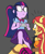 Size: 1006x1225 | Tagged: safe, artist:bugssonicx, imported from derpibooru, sci-twi, sunset shimmer, twilight sparkle, equestria girls, equestria girls series, abuse, bondage, clothes, crying, duct tape, duo, female, gagging, glowing eyes, open mouth, possessed, rope, rope bondage, shimmerbuse, skirt, tape, tears of fear, teary eyes, tied up, white eyes