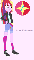 Size: 340x592 | Tagged: safe, artist:flowervalery13, imported from derpibooru, oc, oc only, oc:star shimmer, equestria girls, cutie mark, female, solo