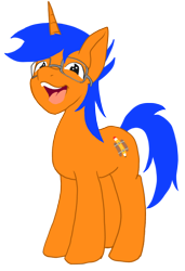 Size: 1354x1985 | Tagged: safe, artist:ciaran, derpibooru exclusive, imported from derpibooru, oc, oc only, oc:railroadmillion, pony, unicorn, derpibooru community collaboration, 2021 community collab, looking at you, male, simple background, smeel, smiling, solo, stallion, transparent background