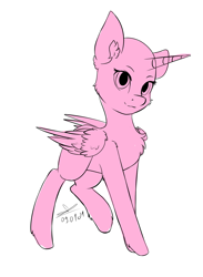 Size: 1090x1490 | Tagged: safe, artist:yuris, imported from derpibooru, pony, smiling, solo, ych sketch
