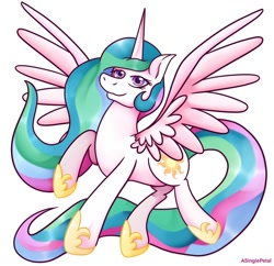 Size: 1024x990 | Tagged: safe, artist:asinglepetal, imported from derpibooru, princess celestia, alicorn, pony, female, mare