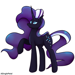 Size: 2048x2048 | Tagged: safe, artist:asinglepetal, imported from derpibooru, nightmare rarity, unicorn