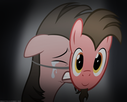 Size: 1477x1181 | Tagged: safe, artist:mrkat7214, imported from derpibooru, oc, oc only, oc:ace play, earth pony, pony, crying, facial hair, floppy ears, goatee, gritted teeth, male, mask, meme, ponified meme, sad, solo, stallion, vector, wojak