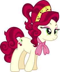 Size: 3000x3572 | Tagged: safe, artist:jeatz-axl, imported from derpibooru, cherry jubilee, earth pony, pony, female, high res, mare, simple background, solo, transparent background, vector