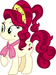 Size: 3000x3995 | Tagged: safe, artist:jeatz-axl, imported from derpibooru, cherry jubilee, earth pony, pony, beauty mark, female, high res, mare, simple background, solo, transparent background, vector