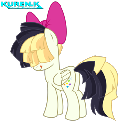 Size: 1800x1800 | Tagged: safe, artist:kuren247, imported from derpibooru, songbird serenade, pegasus, pony, my little pony: the movie, bow, cheeky, female, looking back, sia (singer), simple background, solo, tongue out, transparent background, vector