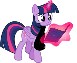 Size: 7167x5909 | Tagged: safe, artist:severity-gray, imported from derpibooru, twilight sparkle, alicorn, pony, book, clothes, cute, cutie mark, da book, female, folded wings, glowing horn, horn, levitation, magic, magic aura, mare, scarf, simple background, smiling, solo, telekinesis, transparent background, twiabetes, twilight sparkle (alicorn), vector, walking, wings