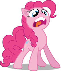 Size: 6000x6946 | Tagged: safe, artist:frownfactory, imported from derpibooru, pinkie pie, earth pony, pony, filli vanilli, faic, female, mare, open mouth, simple background, solo, transparent background, vector