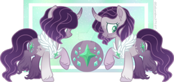 Size: 1024x487 | Tagged: safe, artist:hopenotfound, artist:sakurainu2715, imported from derpibooru, oc, oc only, oc:moon dust, pony, unicorn, female, mare, offspring, parent:king sombra, parent:twilight sparkle, parents:twibra, simple background, solo, transparent background