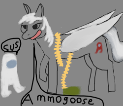 Size: 1699x1458 | Tagged: safe, imported from derpibooru, oc, pegasus, pony, ammobox, amogus, among us, meme, sus (among us), wat