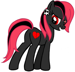 Size: 2384x2310 | Tagged: safe, artist:telasra, imported from derpibooru, oc, oc only, oc:heartbreak, earth pony, pony, earth pony oc, eyelashes, grin, heartbreak, high res, looking back, simple background, smiling, solo, transparent background