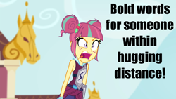 Size: 1280x720 | Tagged: safe, edit, edited screencap, imported from derpibooru, screencap, sour sweet, equestria girls, friendship games, angry, dat face, female, incoming hug, open mouth, screaming, solo, sour rage, uvula, yelling