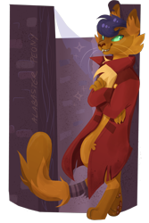 Size: 2000x3000 | Tagged: safe, artist:alabasterpeony, imported from derpibooru, capper dapperpaws, abyssinian, chest fluff, commission, commissioner:reversalmushroom, high res, simple background, solo, transparent background