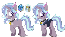 Size: 697x400 | Tagged: safe, artist:princess-kitsune-tsu, imported from derpibooru, discord, trixie, oc, hybrid, female, interspecies offspring, male, offspring, parent:discord, parent:trixie, parents:trixcord, shipping, simple background, straight, transparent background, trixcord