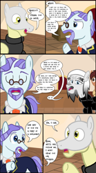 Size: 1280x2297 | Tagged: safe, artist:mr100dragon100, imported from derpibooru, oc, oc:thomas the wolfpony, comic:a king's journey home, comic, dark forest au's dracula, dark forest au's phantom of the opera (erik), office, real estate