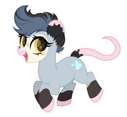 Size: 2600x2400 | Tagged: safe, artist:ponkus, imported from derpibooru, oc, oc only, oc:scrubba dub, hybrid, opossum, opossum pony, pony, female, high res, mare, simple background, solo, transparent background