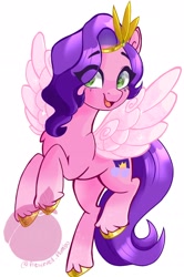 Size: 1610x2424 | Tagged: safe, artist:preservedplumbo, imported from derpibooru, pipp petals, pegasus, pony, g5, simple background, solo, white background
