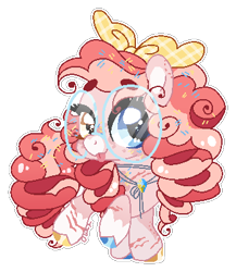 Size: 349x403 | Tagged: safe, artist:vintage-owll, imported from derpibooru, pinkie pie, pony, alternate design, female, glasses, heterochromia, mare, simple background, solo, transparent background