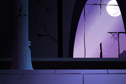 Size: 3000x2000 | Tagged: safe, artist:tyro-mlp, imported from derpibooru, background, castle of the royal pony sisters, high res, mare in the moon, moon, moonlight, no pony, stars, vector, window